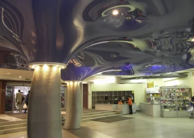 echo tensado 3D con diseño decorativo y efecto volumétrico moderno