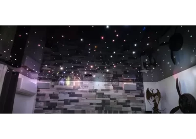 techos estrellados iluminacion con fibra optica y techos tensados