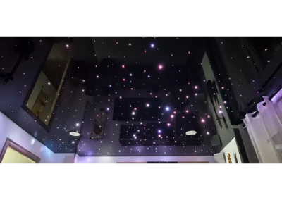 techos estrellados iluminacion con fibra optica y techos tensados