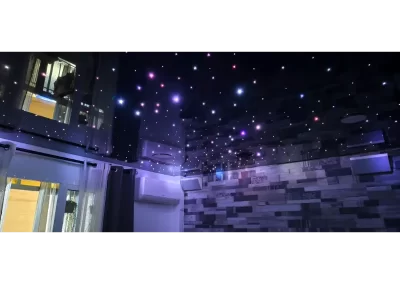 techos estrellados iluminacion con fibra optica y techos tensados
